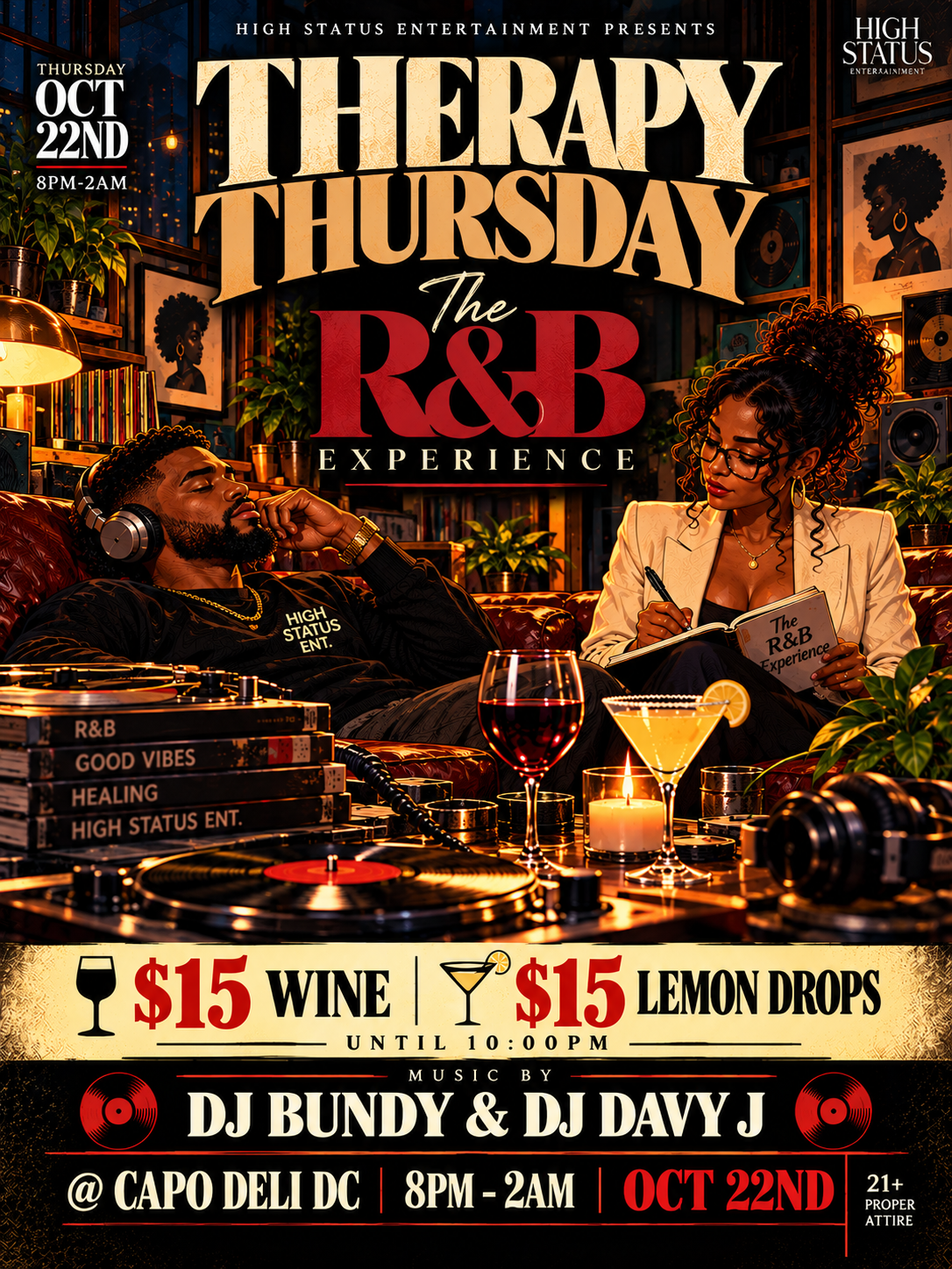THURSDAY THERAPY: The RNB Experience | Oct 22nd