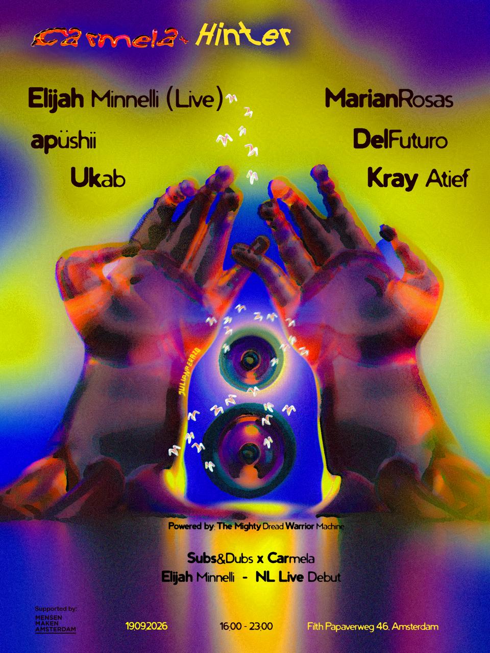 Subs&Dubs X Carmela Collective presents Elijah Minnelli live