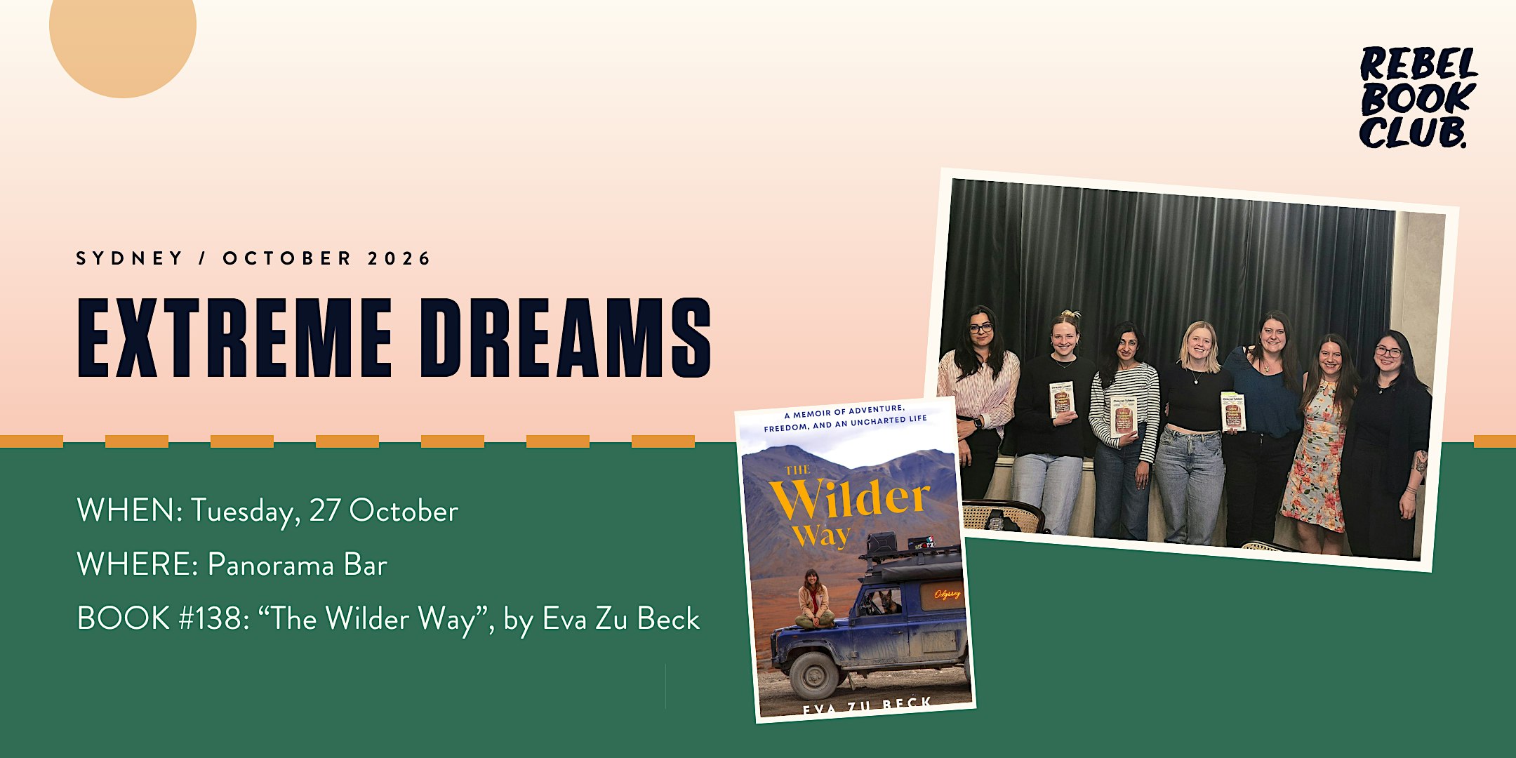 Rebel Book Club Sydney x EXTREME DREAMS