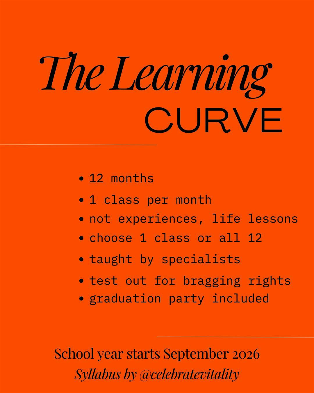 The Learning Curve