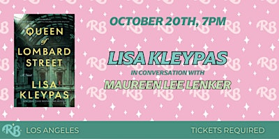 Lisa Kleypas LA Event for Queen of Lombard Street
