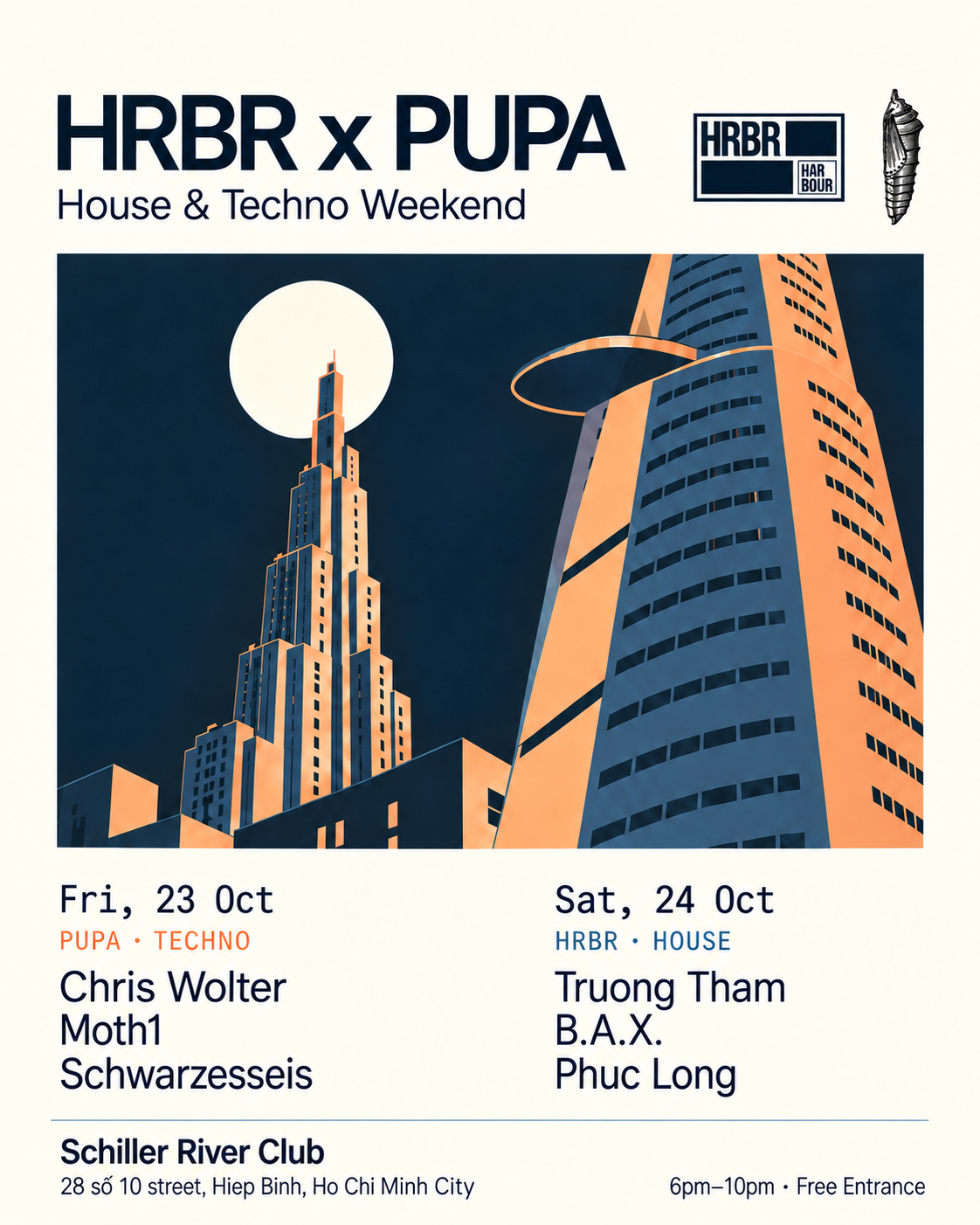 HRBR x PUPA - House & Techno Weekend
