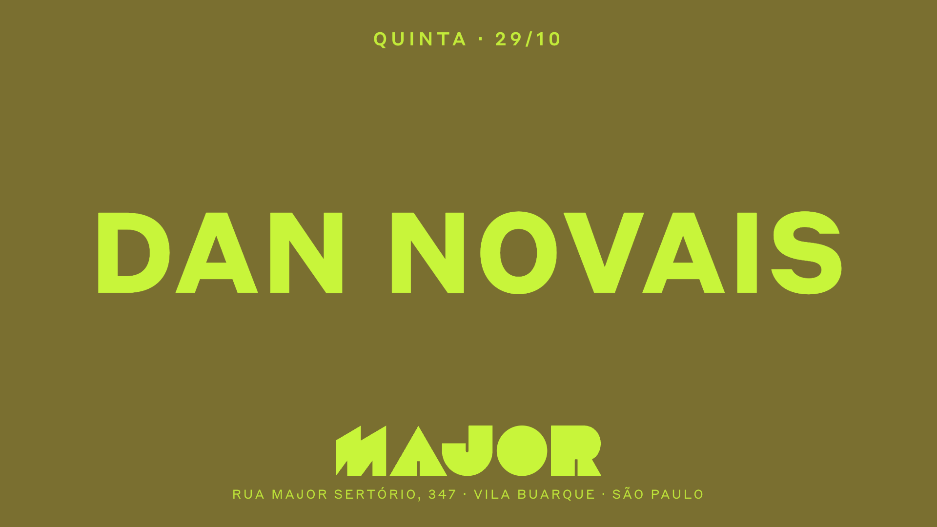 Major recebe Dan Novais