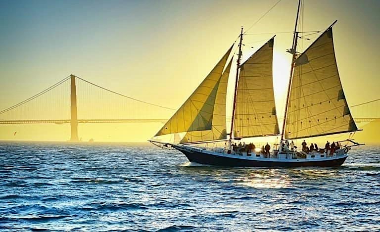 Saturday Sunset Sail on San Francisco Bay - Schooner Freda B 2026