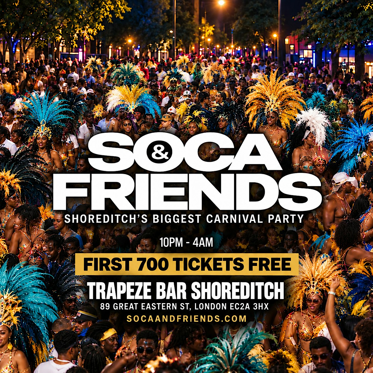 SOCA & FRIENDS - London's Wildest Soca Party (4AM FINISH)