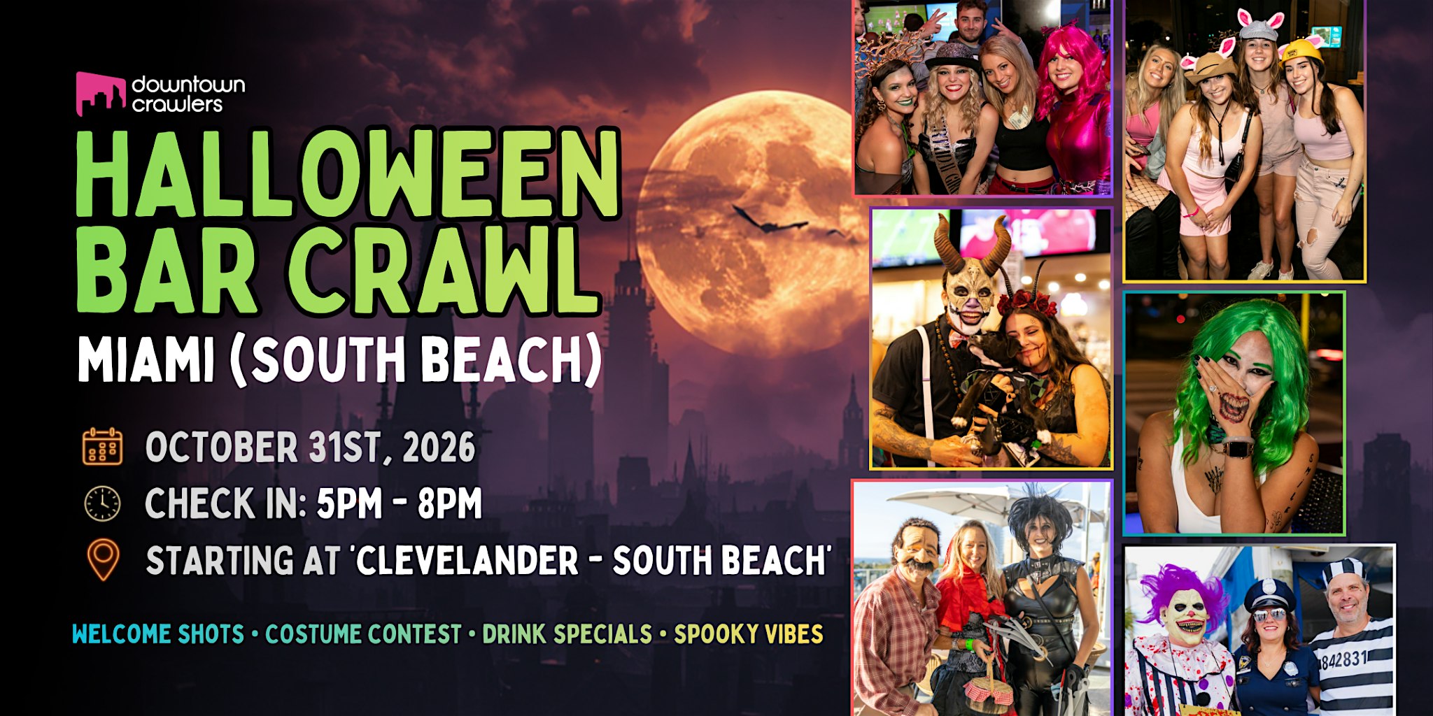 Halloween Bar Crawl 10/31 - MIAMI (South Beach)