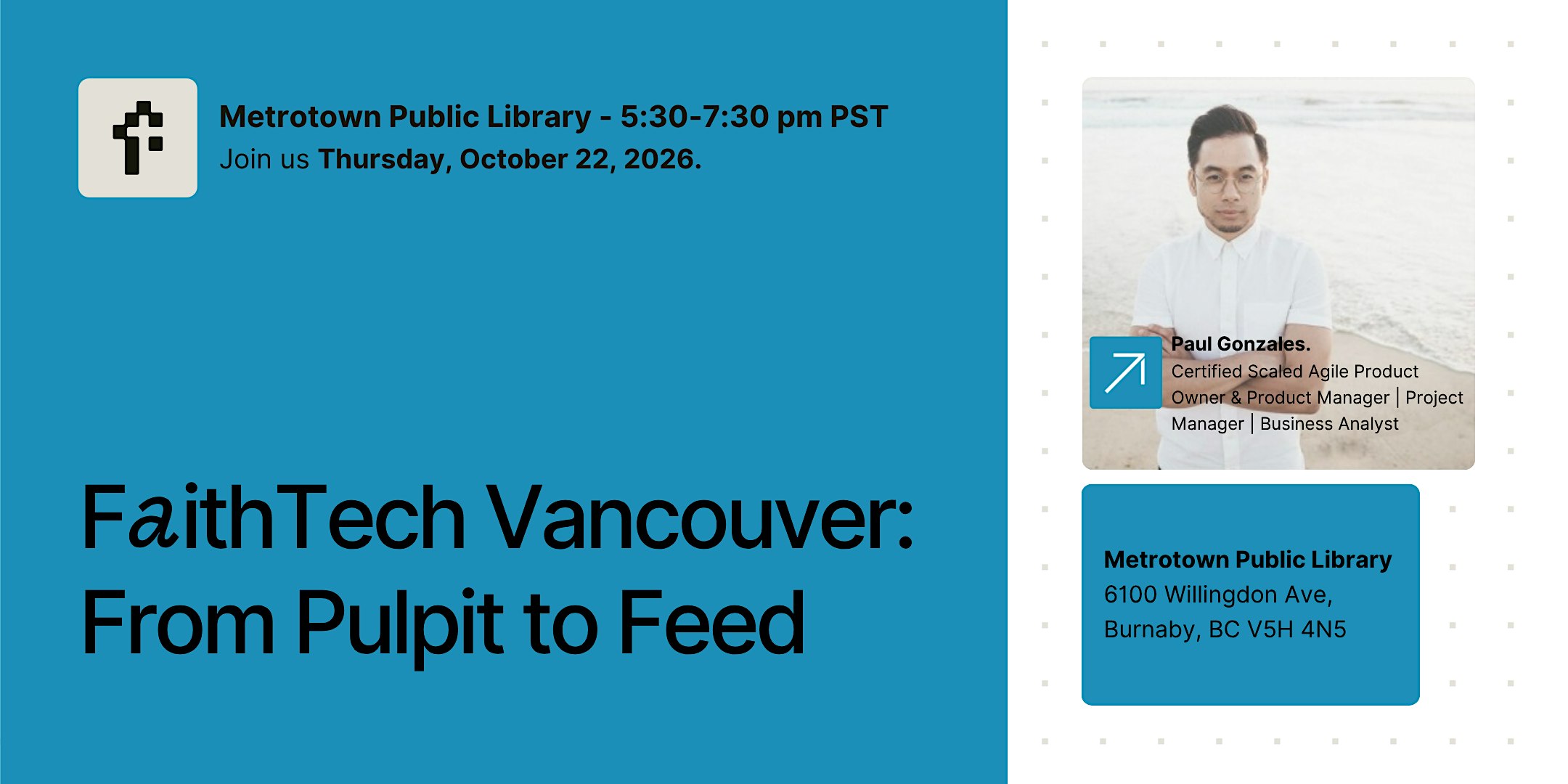 FaithTech Vancouver - From Pulpit to Feed