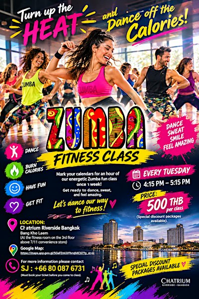 Zumba fitness at Chatrium