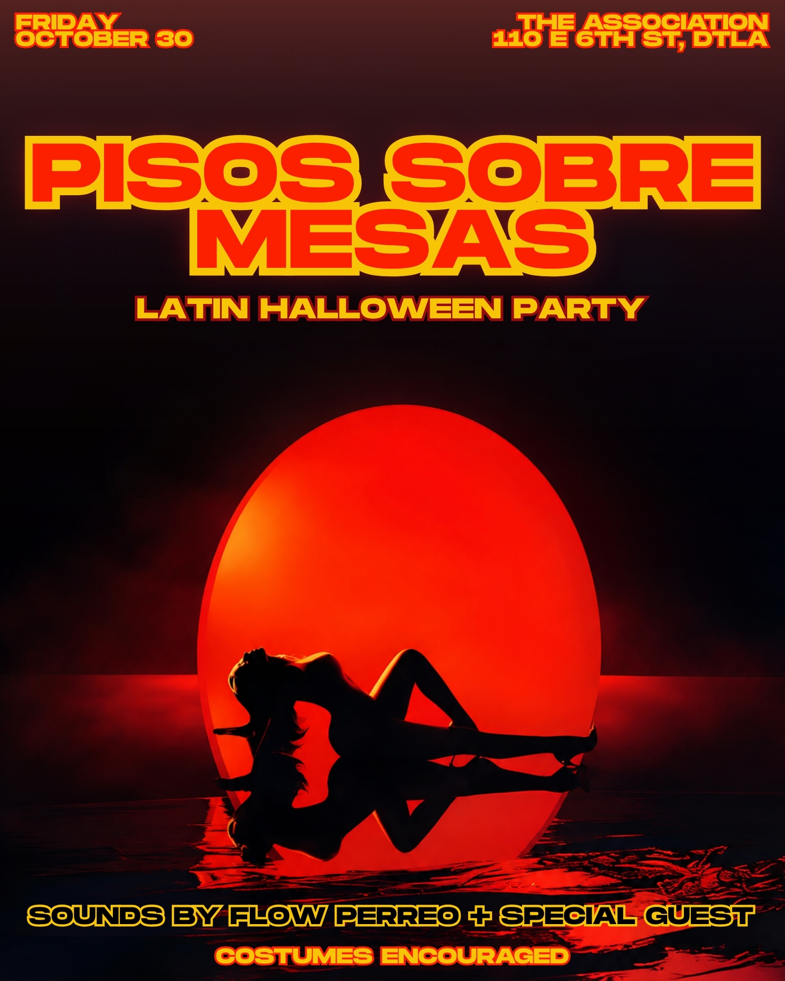Pisos Sobre Mesas Halloween Party