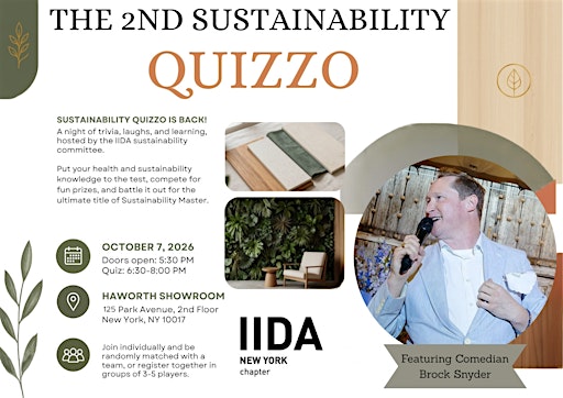IIDA NY 2nd Annual Sustainability Quizzo