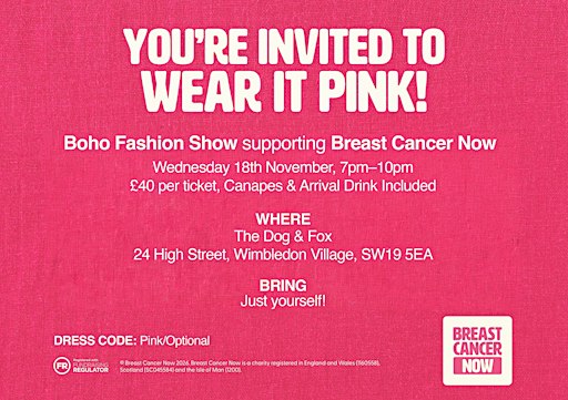 BREAST CANCER NOW FASHION SHOW