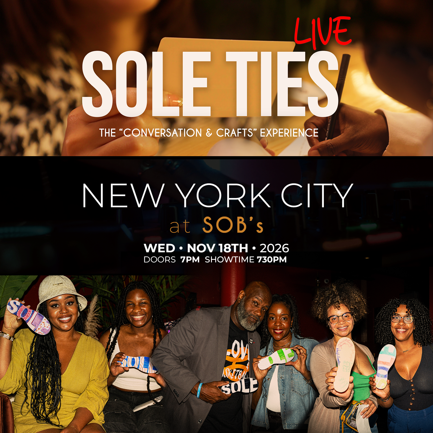 SoleTies: The Conversation & Crafts Experience