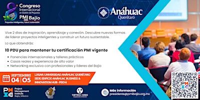 8.º Congreso Internacional en Gestión de Proyectos PMI Bajío 2026