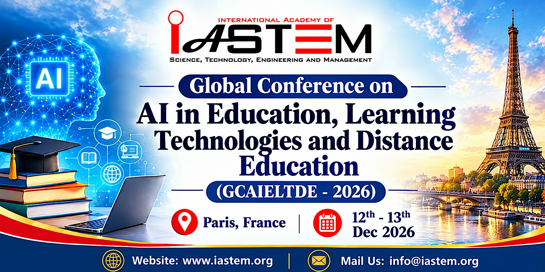 Global Conference on AI in Education, Learning Technologies & Distance Edu