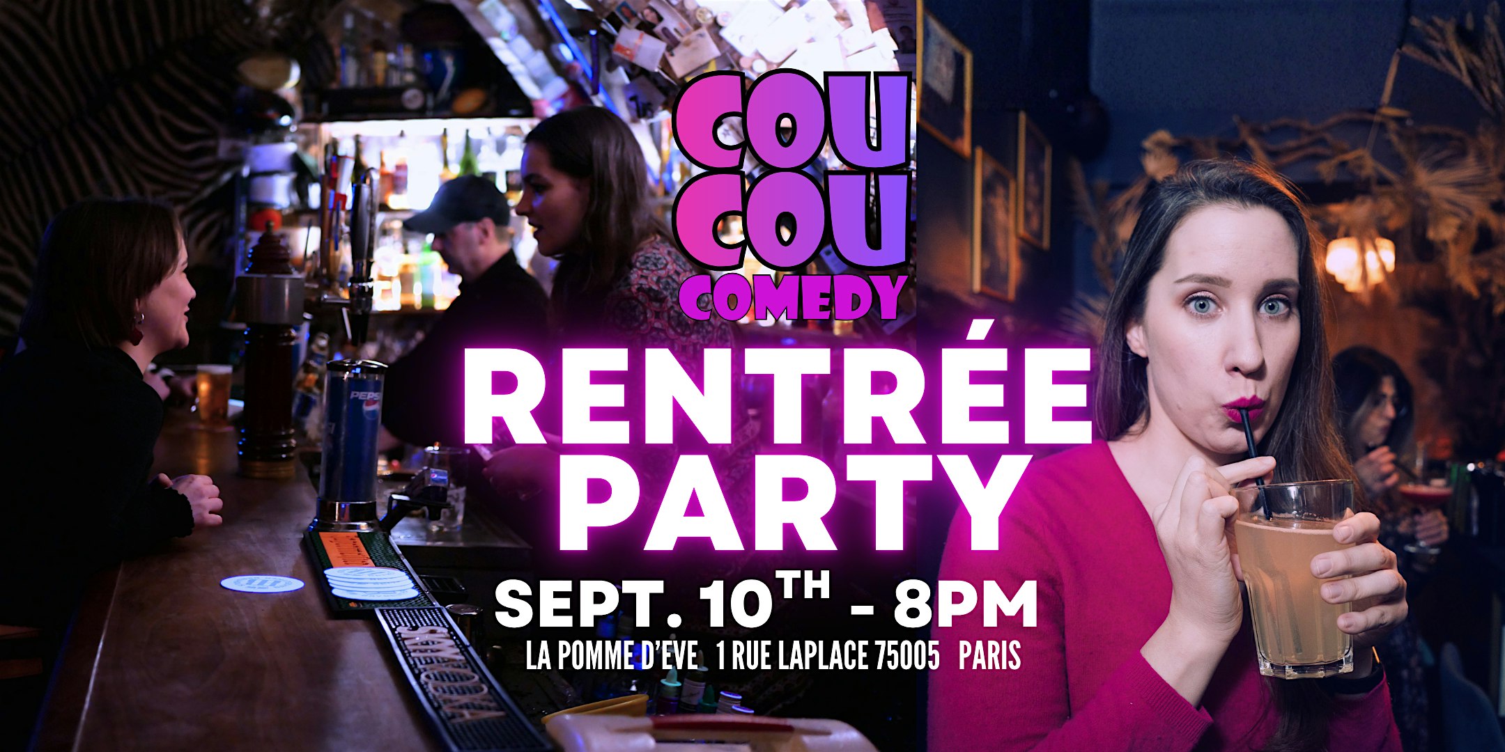Coucou Comedy Rentrée Party (English)