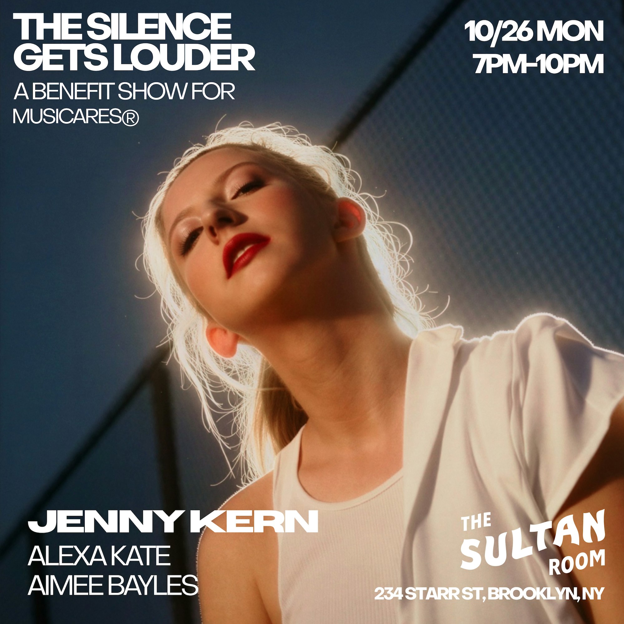 The Silence Gets Louder: A Benefit Show for MusiCares ft. Jenny Kern, Alexa Kate, Aimee Bayles