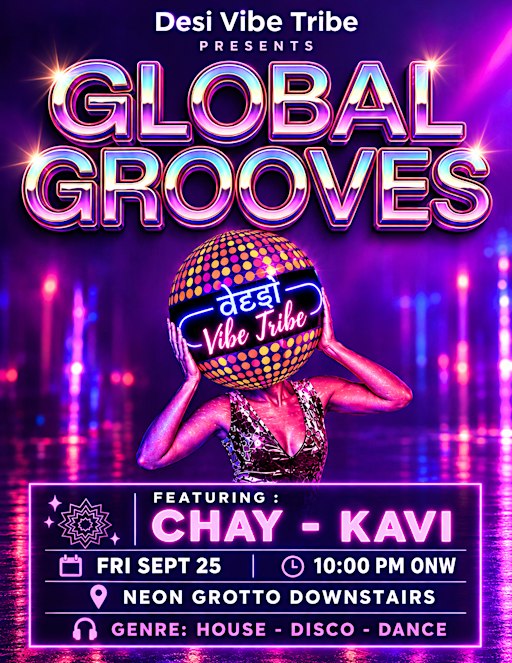 Global Grooves- House and Disco Dance Party - Neon Grotto - 9/25