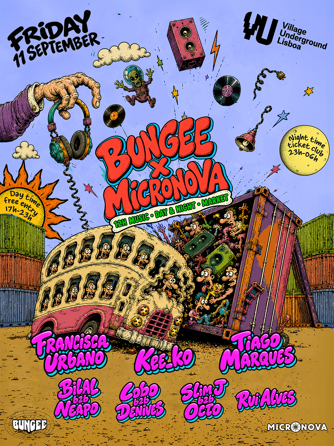 BUNGEE × MICRONOVA DAY&NIGHT + OPEN-AIR CREATIVE MARKET
