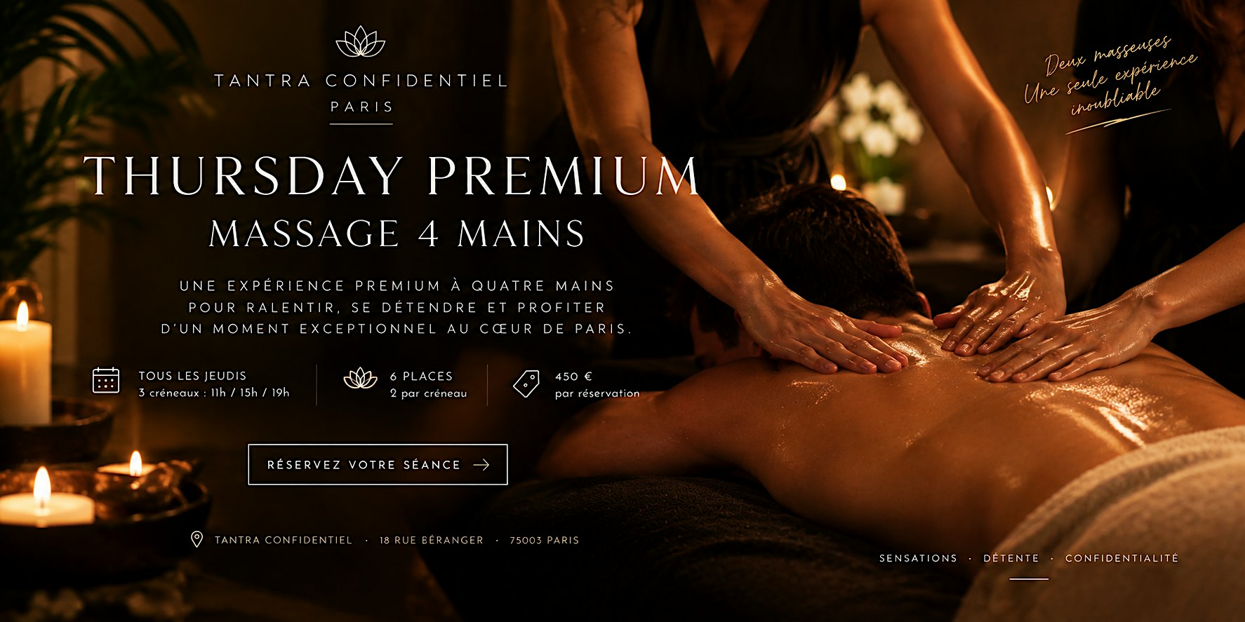 Massage 4 Mains à Paris — Thursday Premium