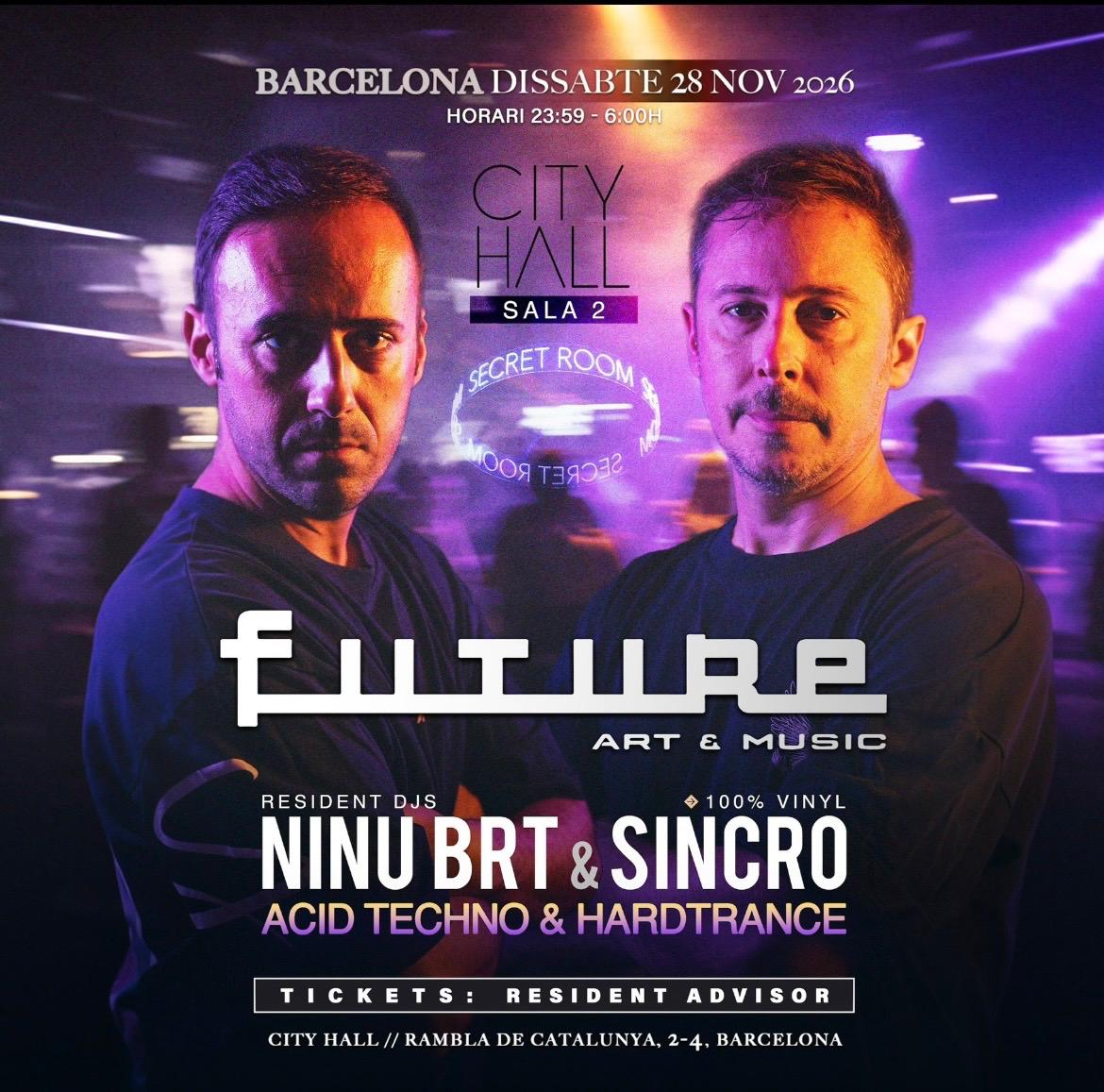 SÁBADO l FUTURE l ACID TECHNO & HARDTRANCE ALL NIGHT LONG - SECRET ROOM