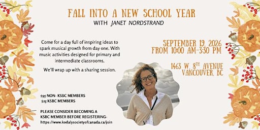 Fall Music Educators Workshop - with the Kodály Society of British Columbia