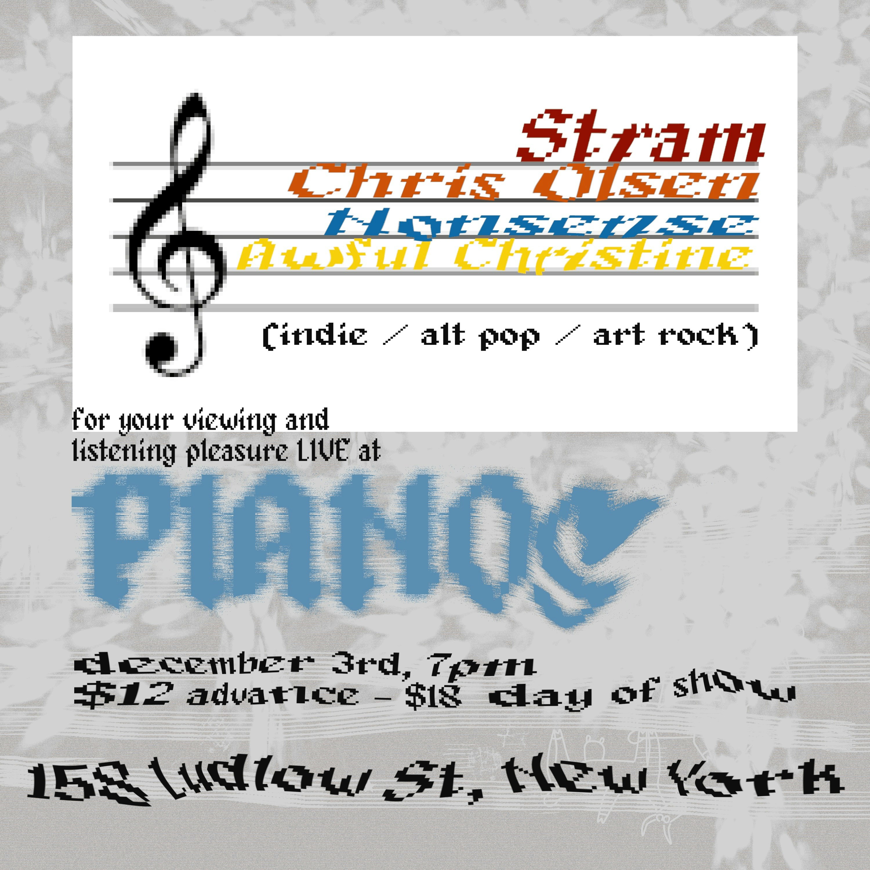 Stram • Chris Olsen • Nonsense • Awful Christine