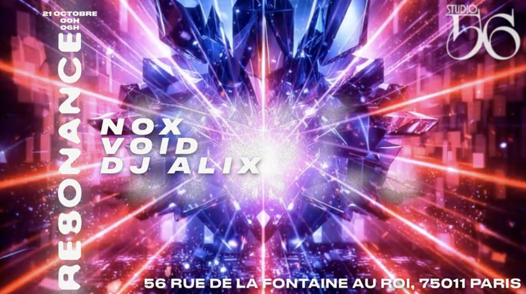 Resonance W/ 𝗡ø𝗫, Vøid , Dj Alix