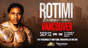 Rotimi live in Vancouver September 12