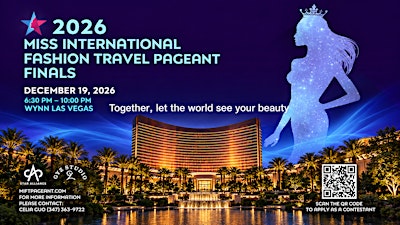 2026 Miss International Fashion Travel Pageant Finals