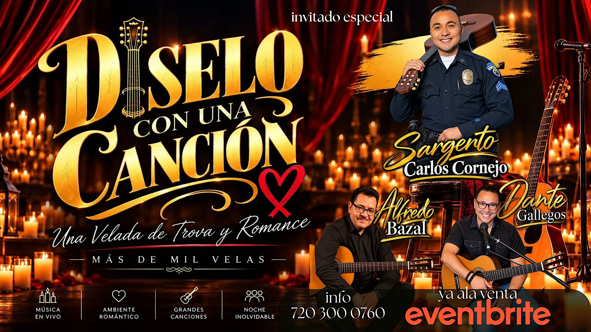 una velada de trova y romance "Dicelo con una Canción" celebrando 25 años