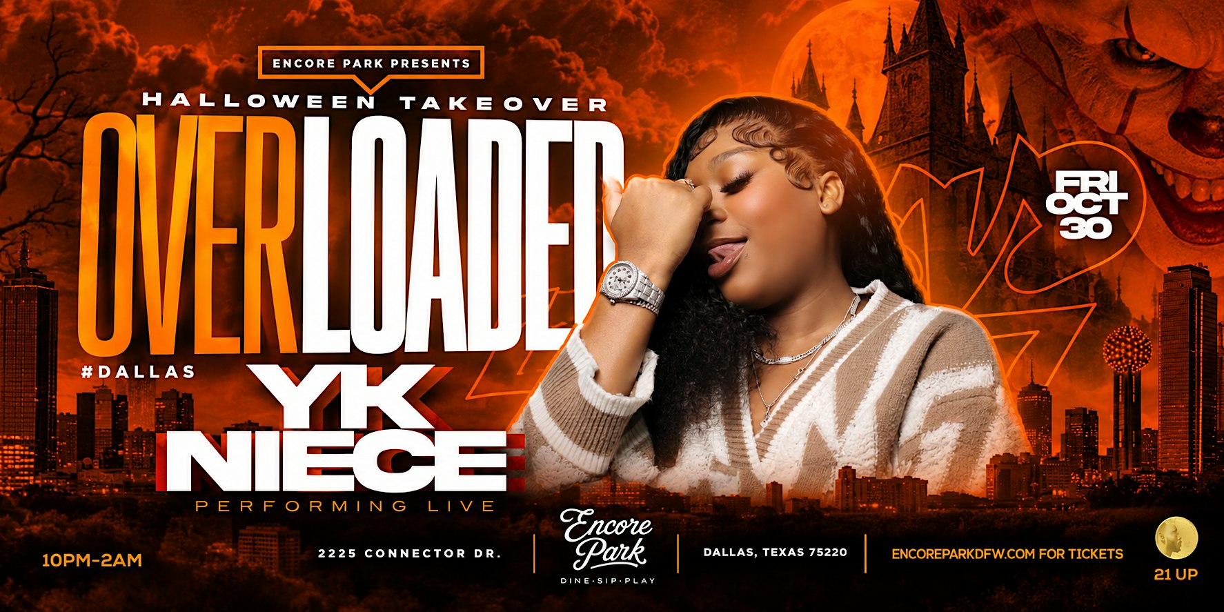 YK NIECE LIVE AT ENCORE PARK OCT. 30TH