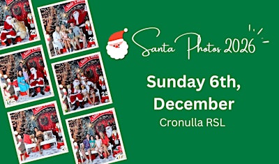 2026 SANTA PHOTOS - CRONULLA RSL (December 6th)