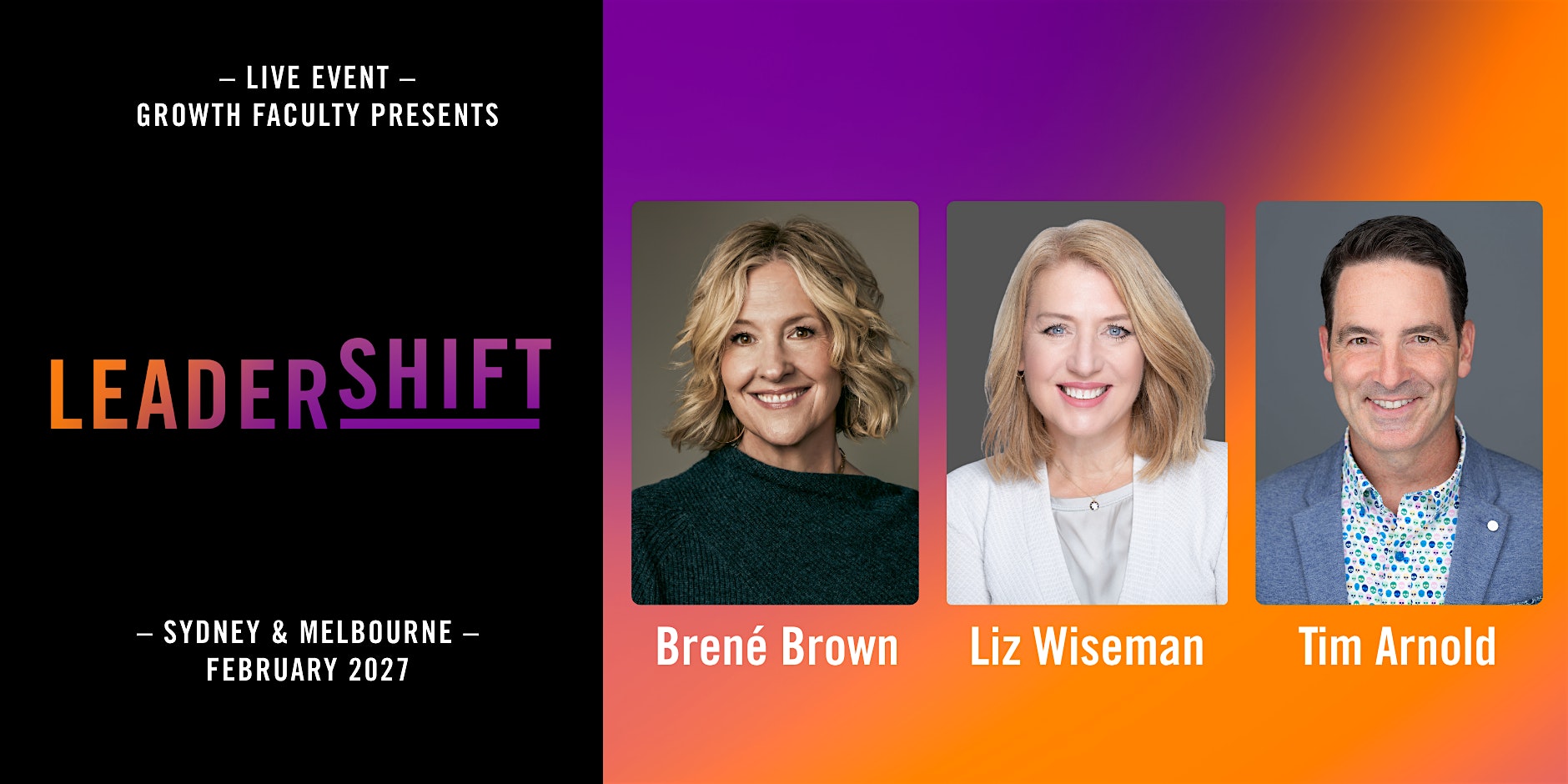 LeaderSHIFT - Featuring Brené Brown - SYDNEY