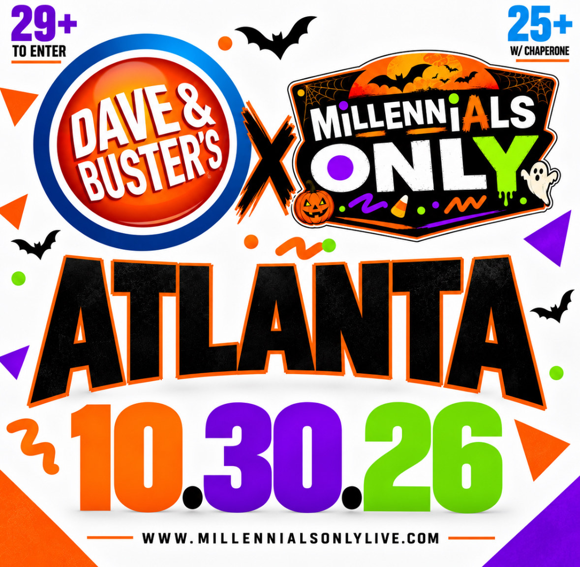 MILLENNIALS ONLY HALLOWEN PARTY AT DAVE & BUSTERS