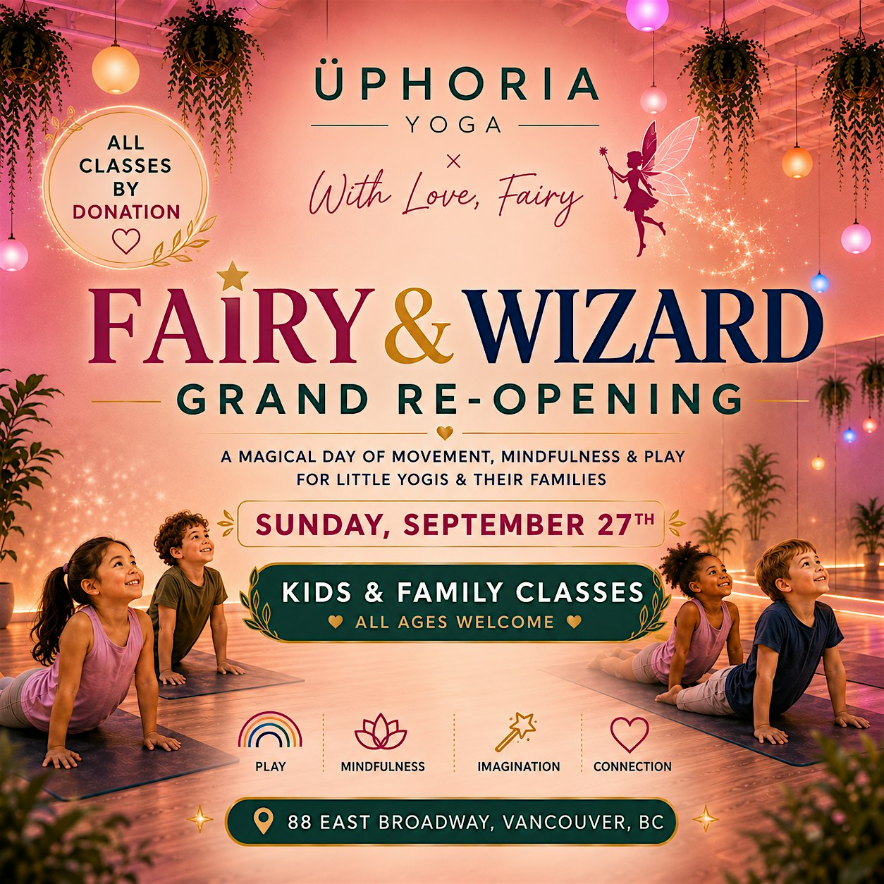 Üphoria Yoga x With Love, Fairy: A Fairy & Wizard Re-Opening Celebration