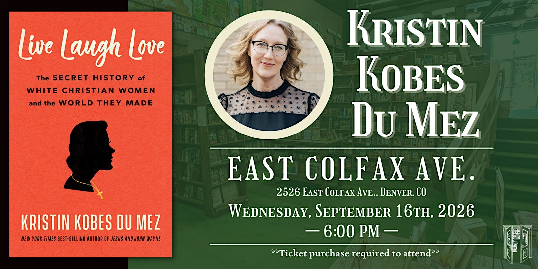 Kristin Kobes  Du Mez Live at Tattered Cover Colfax