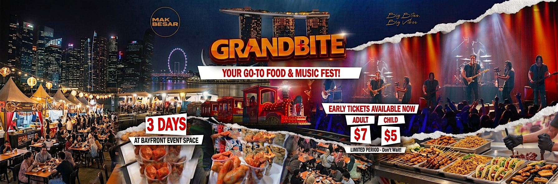 GrandBite @ Bayfront 2026: Food, Live Music & Family Fun