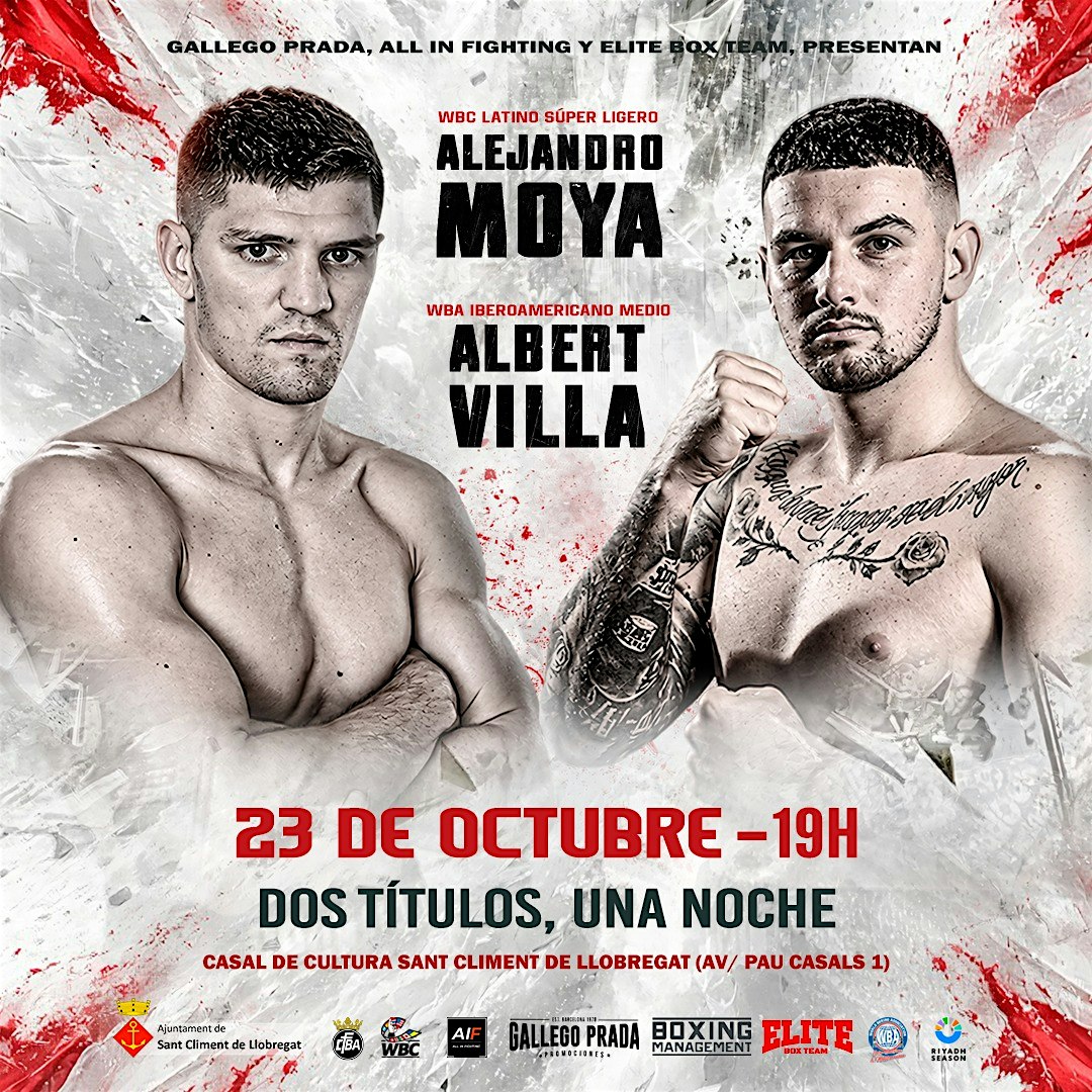 Noche de Boxeo en Sant Climent | Alejandro Moya & Albert Villa – Dos título