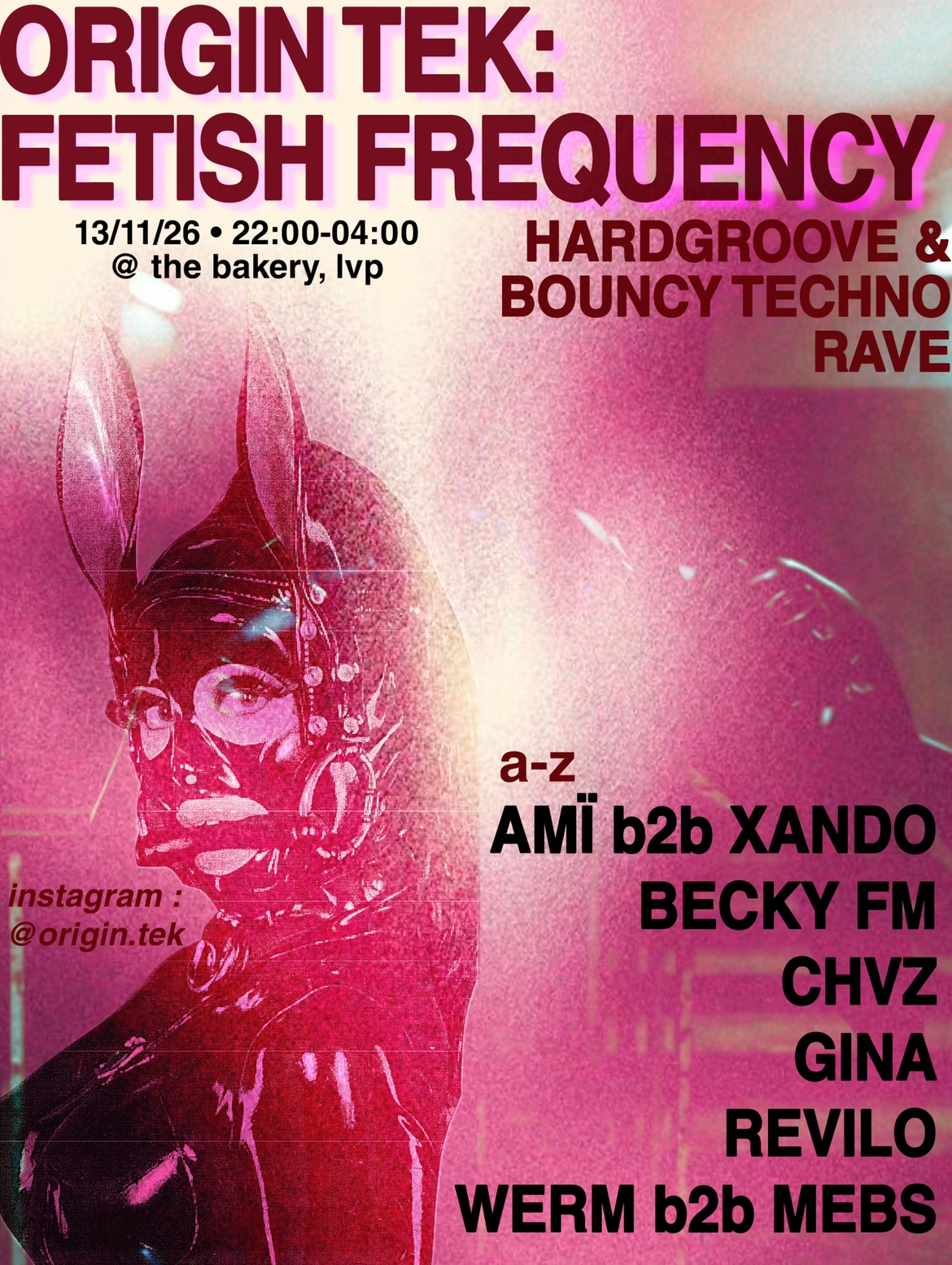 origin.tek ANNOUNCES: FETISH FREQUENCY - HARDGROOVE & BOUNCE NIGHT