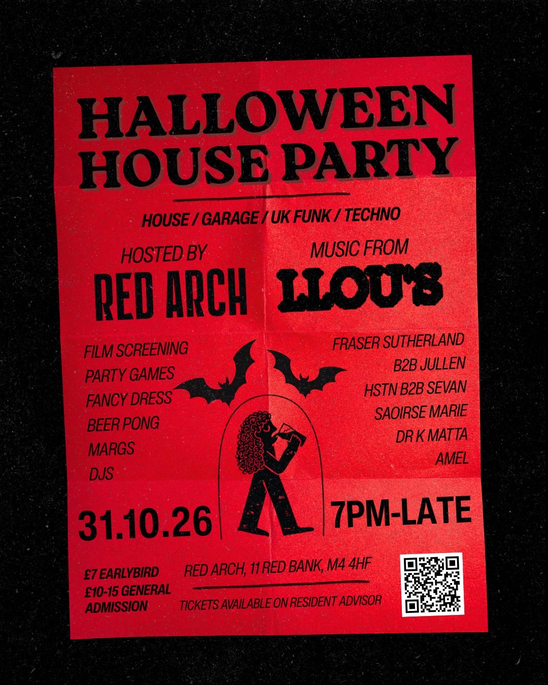 LLOUS X Red Arch Halloween house party
