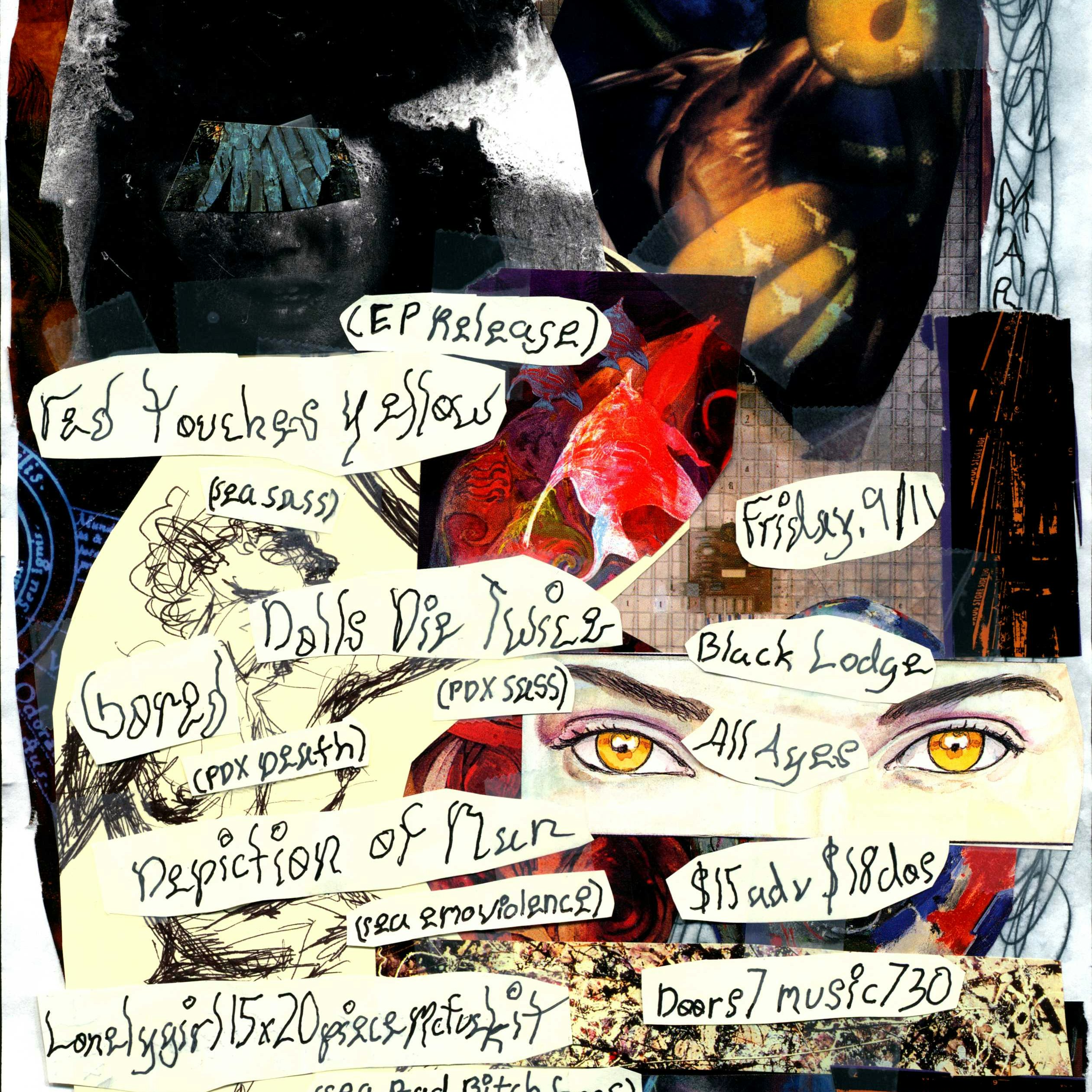 Red Touches Yellow, Depiction of Man, Gored + more