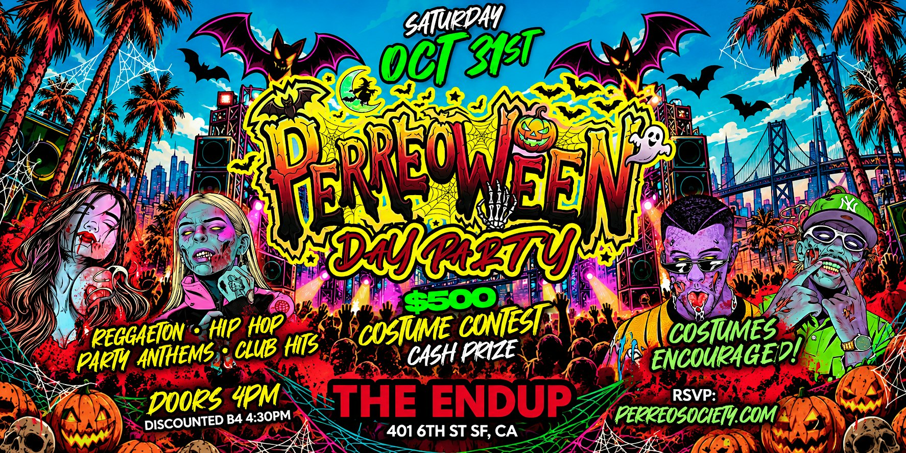 PERREOWEEN HALLOWEEN DAY PARTY @THE ENDUP