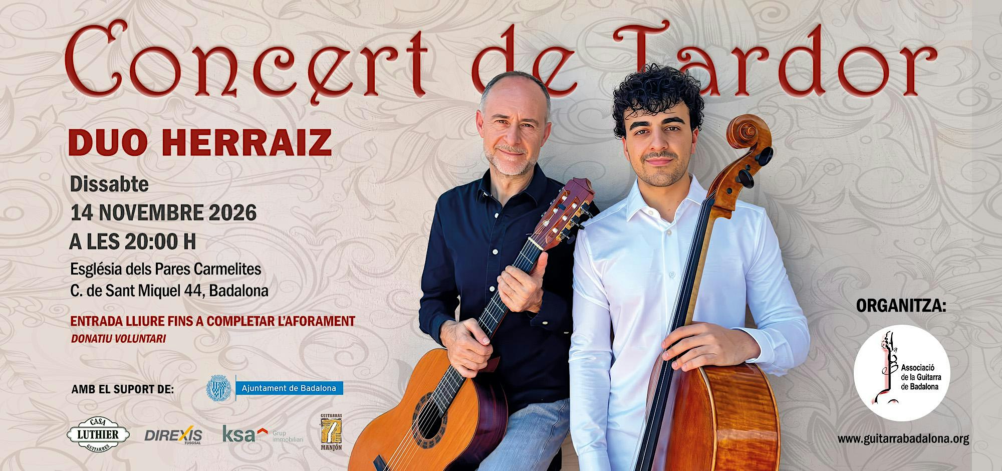 Concert de Tardor 2026 - Duo Herraiz