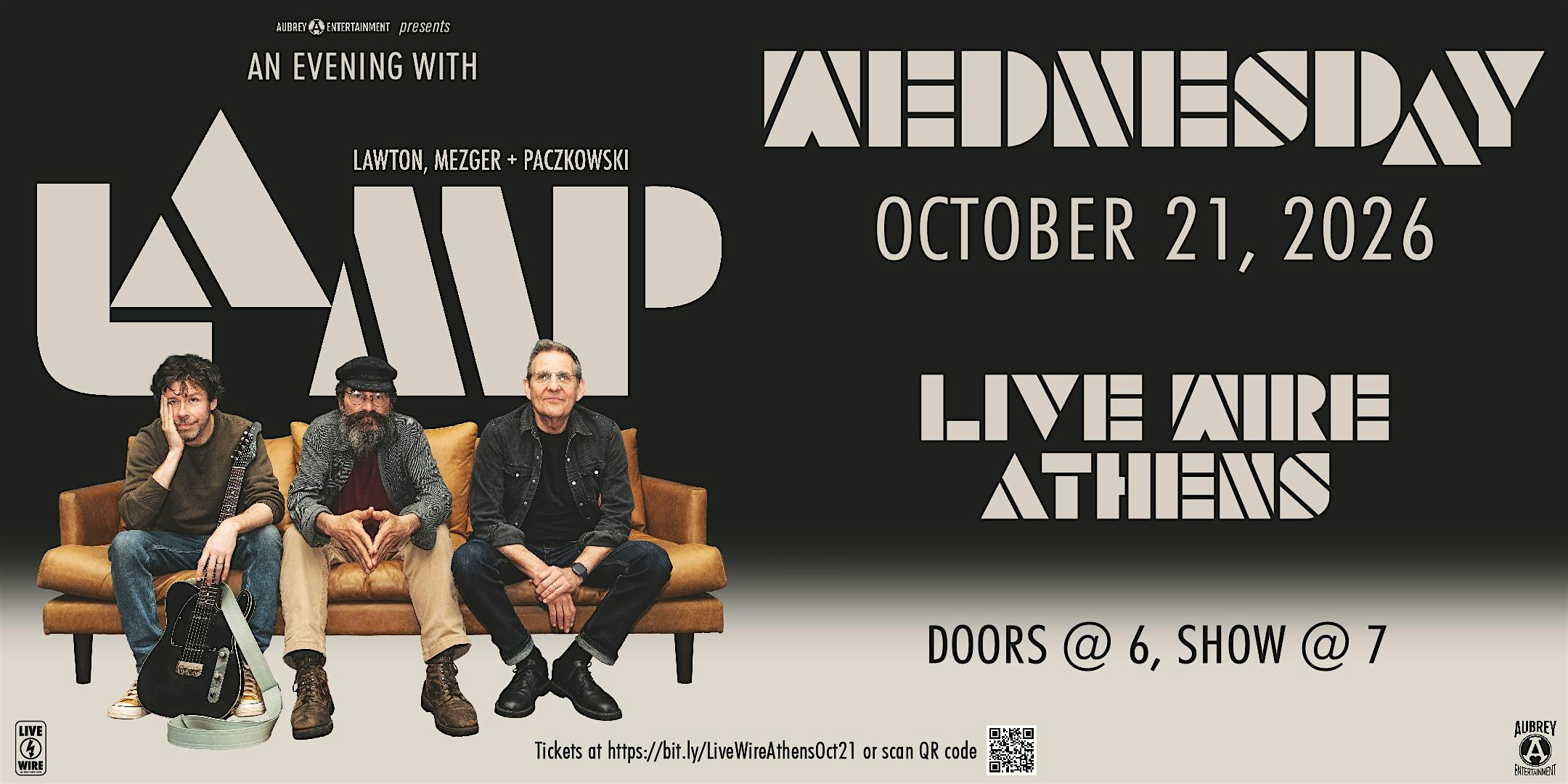 An evening with LaMP featuring Russ Lawton, Scott Metzger & Ray Paczkowski