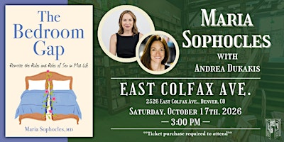 Maria Sophocles with Andrea Dukakis Live at Tattered Cover Colfax