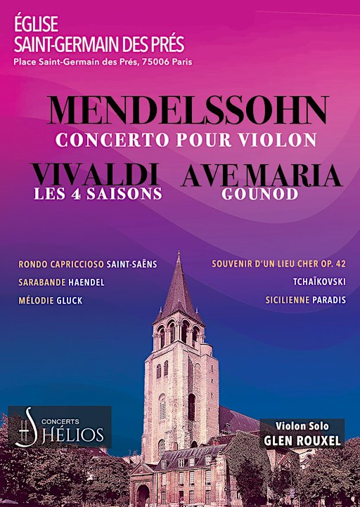 Les 4 Saisons de Vivaldi, Ave Maria, Concerto de Mendelssohn