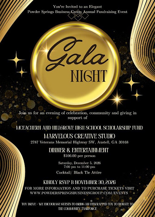 Powder Springs Business Group Annual Fundraising Gala
