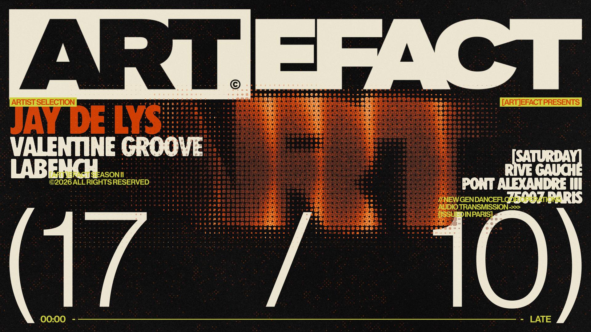 Artefact: Jay De Lys, Valentine Groove, LABENCH