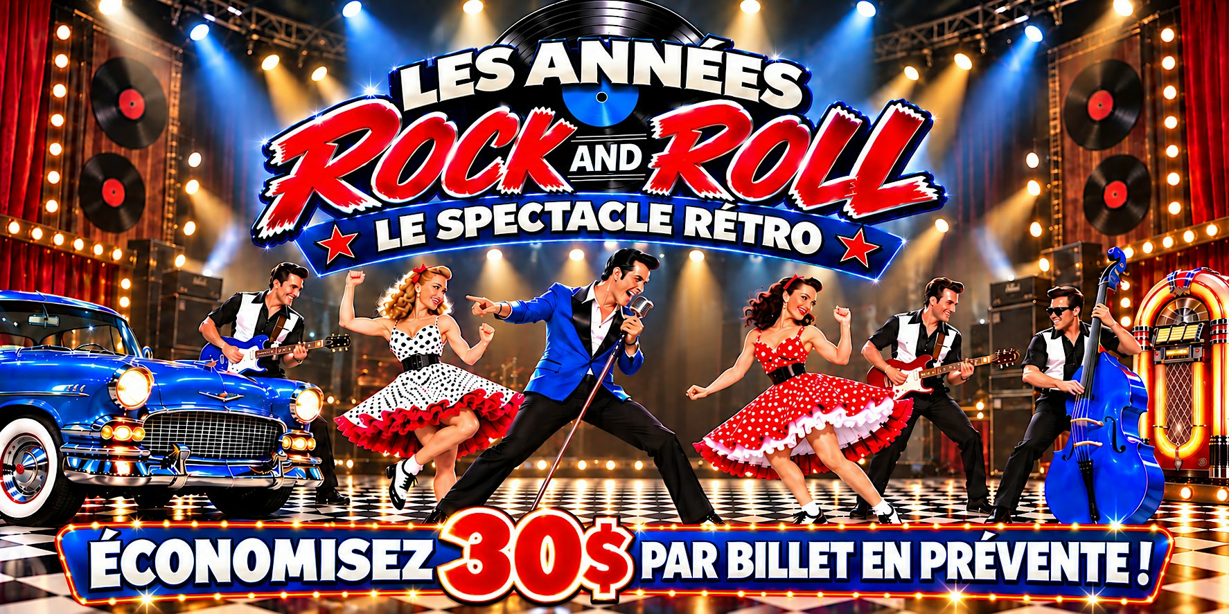 Ste-Thérèse : Samedi 18 septembre 2027 à 19h30 : LES ANNÉES ROCK AND ROLL