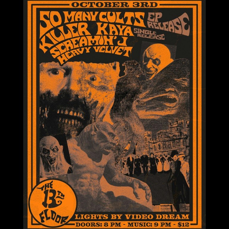 Heavy Velvet, Killer Kaya, So many cults, Screamin J 